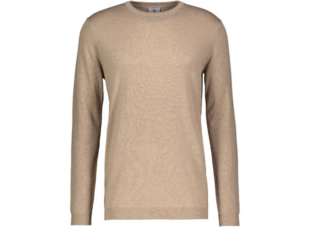 Marc Sweater Sand Melange S Merino blend r-neck 