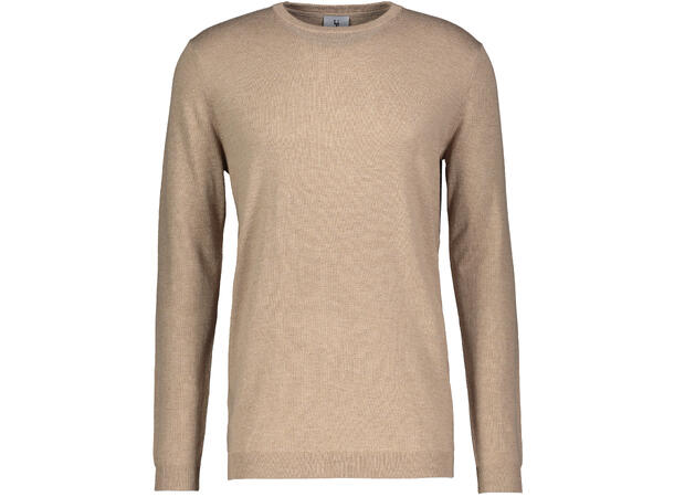 Marc Sweater Sand Melange S Merino blend r-neck