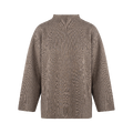Nina Sweater Brown XL Boxy viscose sweater