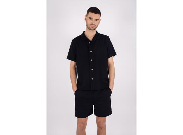 Omid Shorts Black XL Melange stretch shorts 