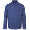 Thad Shirt True Navy S Linen cotton LS shirt