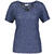 Lily V-neck Tee Denim Blue S Linen v-neck tee 