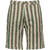 Felix Stripe Shorts Olive stripe XL Linen stretch shorts 