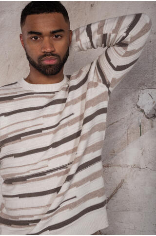 Alejandro Sweater Multi stripe sweater