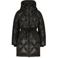 Bella Parka Olive Night XS Shiny diamond quilted channels parka