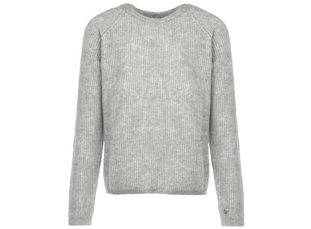 Betzy Sweater Light Grey Melange S Mohair r-neck 