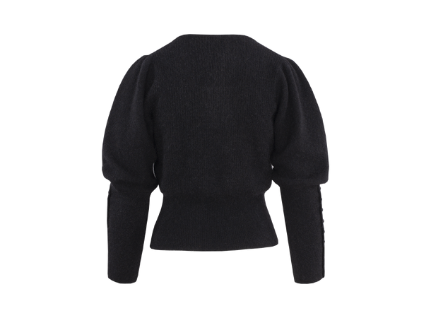 Cath Sweater Black S Mohair puffed sweater 