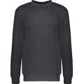 Crew Sweatshirt Washed black XL Organic cotton terry