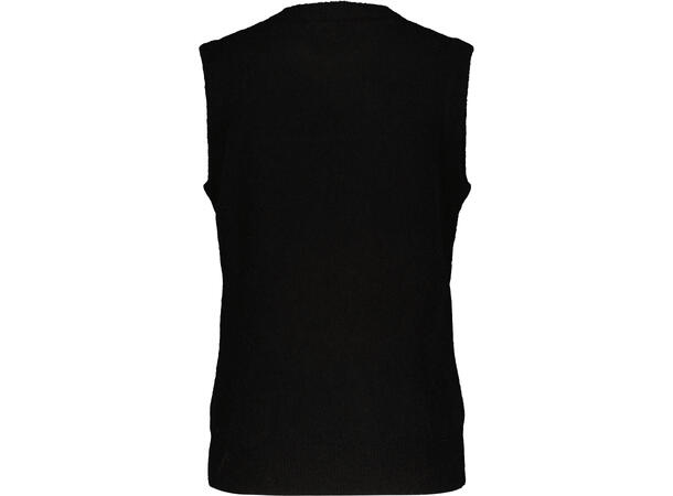 Emilie Vest Black L Basic alpaca vest 