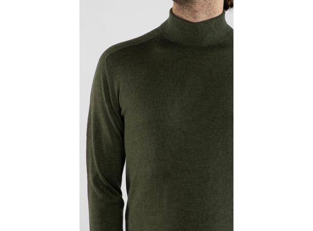 Gino Sweater Dried Herbs M Merino blend turtleneck 