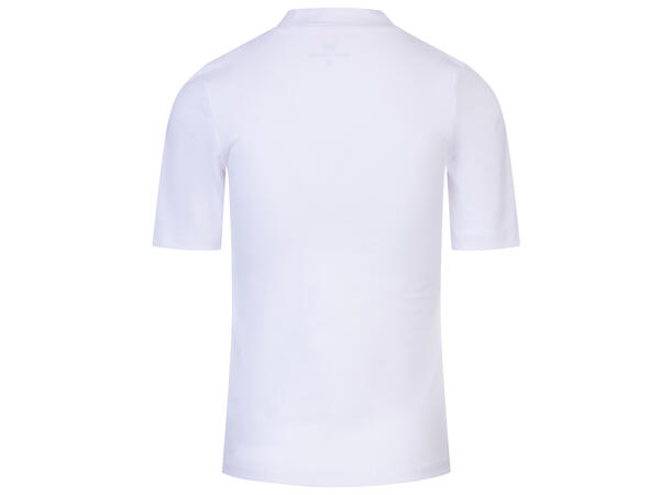 Lara Tee White XL 365 organic cotton mock neck tee 
