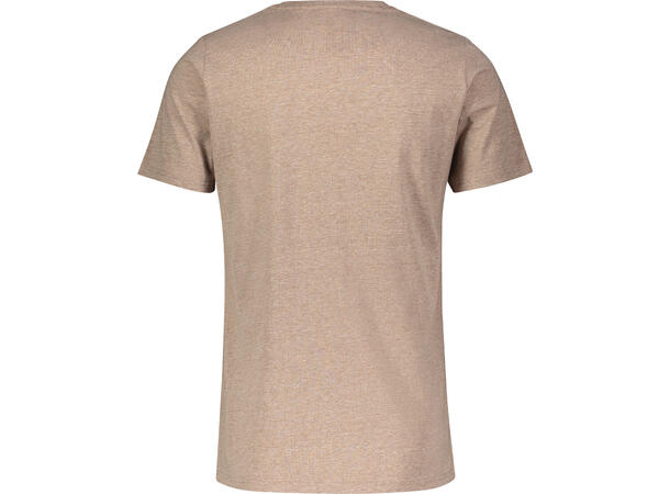 Niklas Basic Tee Light Brown M Basic cotton T-shirt 