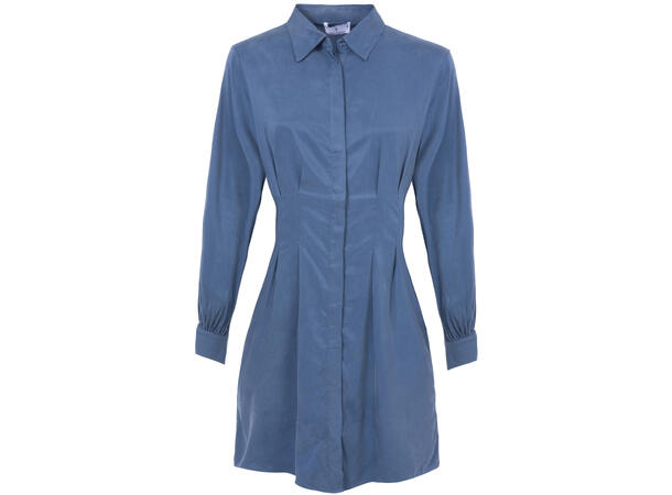 Penelope Dress Blue S Cupro shirt dress 