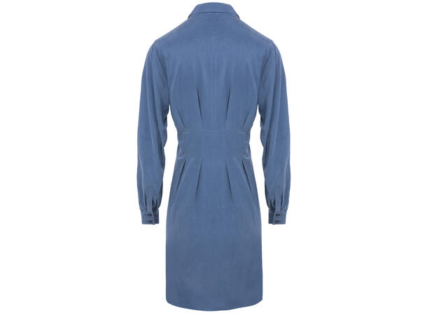 Penelope Dress Blue S Cupro shirt dress 