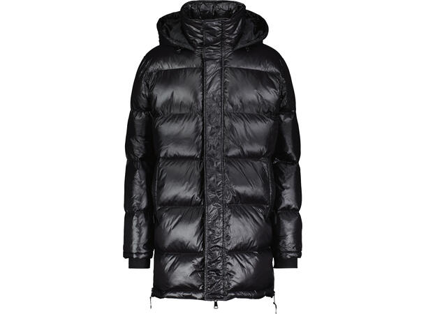 Sidney Down Parka Black M Glossy down parka