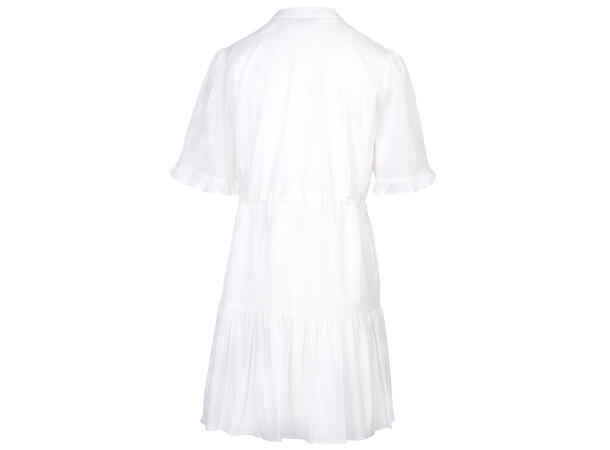 Tiera Dress White L Cotton crepe stretch dress 