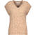 Sophie Vest Latte Melange XL Cable knit vest 
