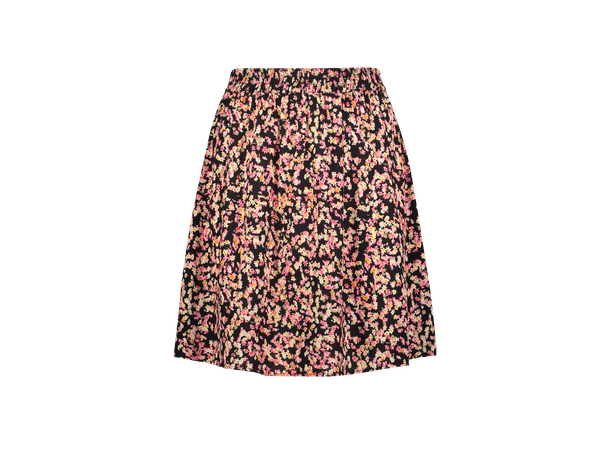 Dagny Skirt Black AOP S Basic viscose skirt 