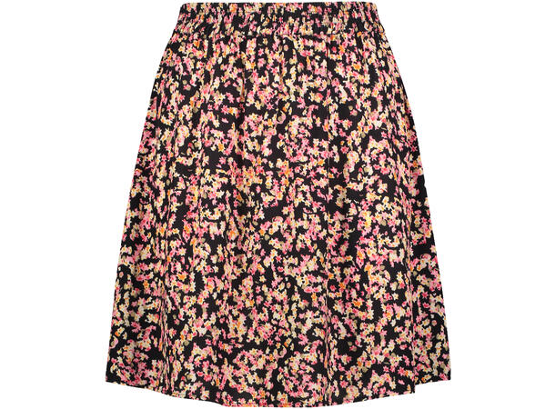 Dagny Skirt Black AOP S Basic viscose skirt 