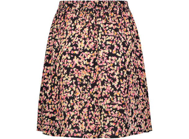 Dagny Skirt Black AOP S Basic viscose skirt 