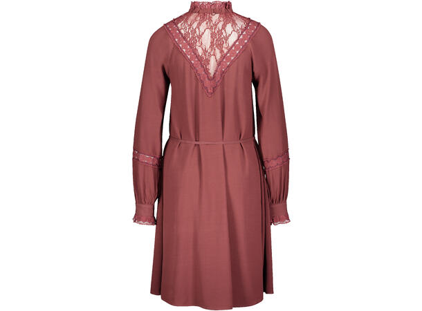 Eleanor Dress Decadent Chocolate M Viscose dress with lace details 