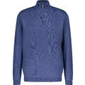 Espen Half-zip Mid blue M Bamboo sweater