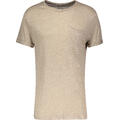 Hans Tee Sand melange S Linen t-shirt
