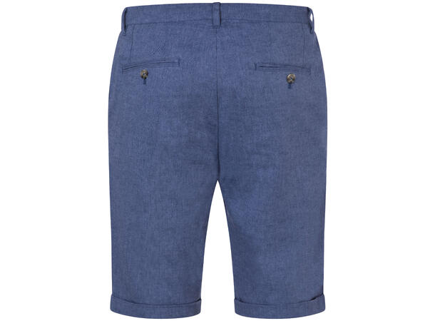 Herman Shorts Mid blue melange M Linen stretch shorts 