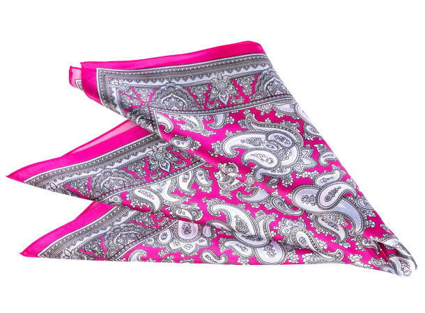 København Scarf Magenta One Size Printed silk scarf 