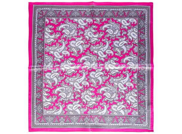 København Scarf Magenta One Size Printed silk scarf 