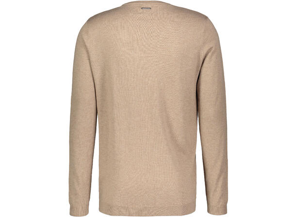 Marc Sweater Sand Melange L Merino blend r-neck 