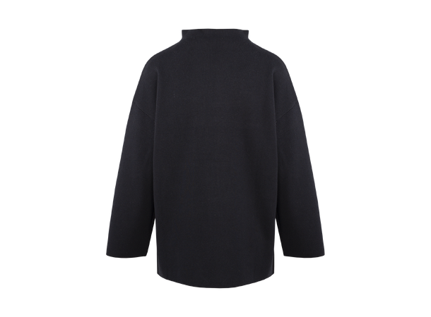 Nina Sweater Black S Boxy viscose sweater 