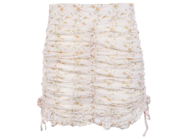 Pauline Skirt Small Flower AOP S Ruched chiffon skirt 