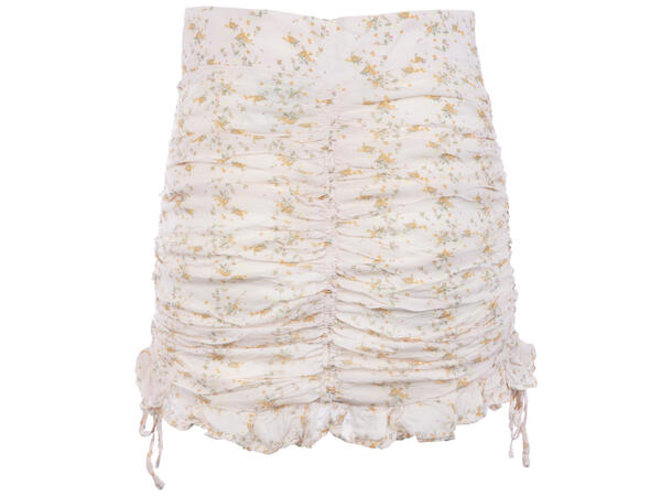 Pauline Skirt Small Flower AOP S Ruched chiffon skirt 