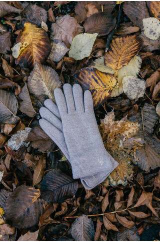 Salka Glove Sand Melange One Size Wool glove