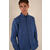 Declan Shirt Mid blue melange M Linen/Viscose Shirt 