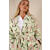 Lisa Trench Coat AOP Tender greens AOP S Printed technical trench 