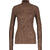 Marit Turtleneck Wood Burn XL Merino rib turtle 