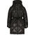 Bella Parka Olive Night M Shiny diamond quilted channels parka 