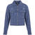 Cate Jacket Mid blue melange L Cropped linen jacket 