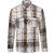 Brenton Shirt Olive check M Structure check overshirt 