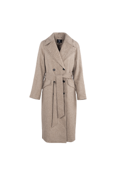 Angela Coat Herringbone wool coat