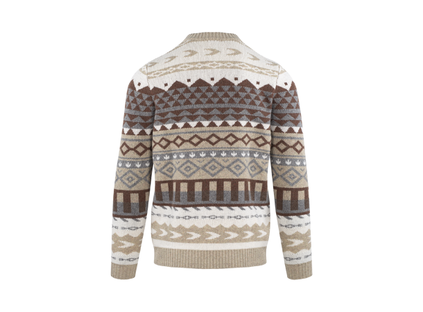 Creed Sweater Brown multi XL Fair isle knit sweater 