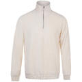 Depp Half-zip Cream XL Corduroy stretch sweater