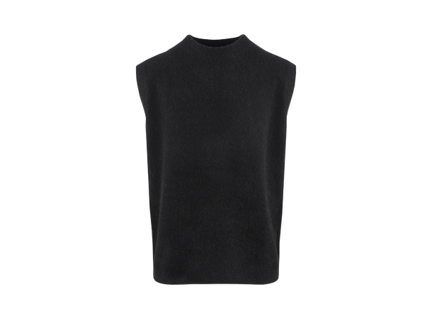 Diego Vest Black M Teddy knit vest 