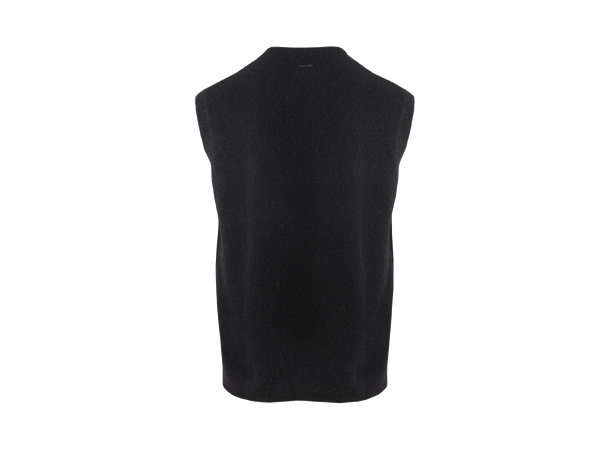 Diego Vest Black M Teddy knit vest 