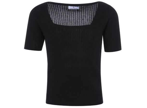 Dina Top Black S Knitted SS sweater 