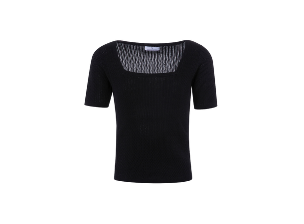 Dina Top Black S Knitted SS sweater 