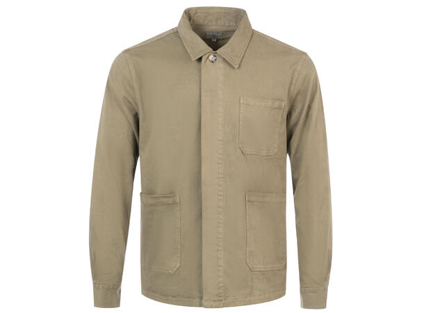 Fabiano Shirt Olive S Cotton twill overshirt 