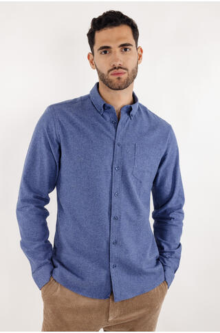 Franz Shirt Brushed twill pocket shirt